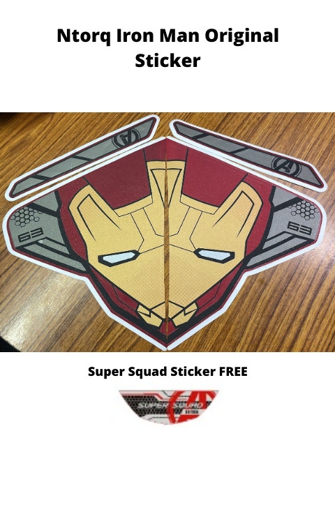 Ntorq Iron Man Side Panel Original Graphics | Iron Man Side Panel Original Sticker